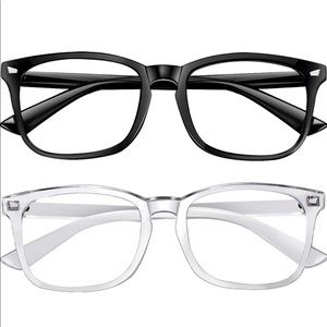 Blue Light Blocking Glasses - Black & Clear Avail